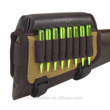 Accesorios de la pistola de caza Tourbon Pistola de rifle Culata de la mejilla Respaldo de cartuchos de lona Cartuchera para disparar